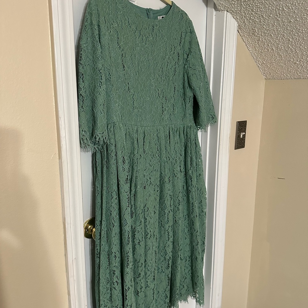 Teal Lace Dainty Jewells XXL Dress